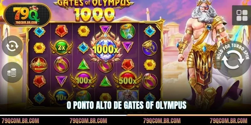O ponto alto de Gates of Olympus
